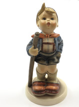 Hummel Goebel &quot;Little Hiker&quot; 5 1/2&quot; Signed Figurine Boy w/Stick TMK-5, W... - £23.52 GBP