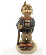Hummel Goebel &quot;Little Hiker&quot; 5 1/2&quot; Signed Figurine Boy w/Stick TMK-5, W... - £23.59 GBP