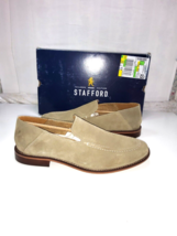 Stafford Mens Suede Mink Dace  loafer Ortholite Technology Size 10 1/2-M - £50.95 GBP