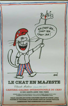 Siné – Le Chat En Majesté - Original Poster – Claude Mahieu – Affiche - C.1980 - $109.36