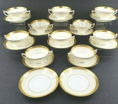 Mintons Davis Collamore Bouillon Cup Saucer Set Vintage New York Mid Century LOT - £232.91 GBP