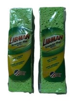 2x Libman Scrubster Sponge Mop Refills #03105 – Easy Snap-On – Super Abs... - $14.99