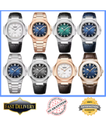 Casual Business Fashion Quartz Wristwatch Rose Gold Men's Luxury Automat... - $28.99