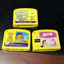 3 My First Leappad Leap Frog Cartridges Dora The Explorer Disney Princess Tales - £11.66 GBP