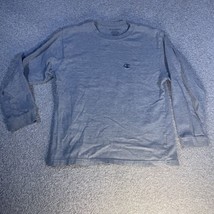 Champion Brand Long Sleeve T Shirt Youth Medium Grey - £6.30 GBP