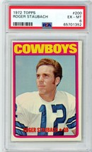 1972 Topps Roger Staubach Rookie #200 PSA 6 P1228 - £245.58 GBP