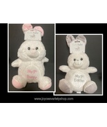 Kelly Baby First Easter 12&quot; Plush Rattle Bunny Rabbit Color Choice Gray ... - $7.99