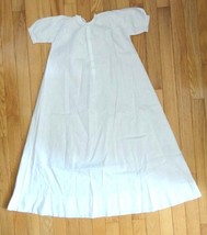c1900 Antique Baby CHRISTENING/BAPTISM Dress Linen Embroidered w/LACE - £27.65 GBP