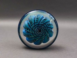 Robert Eickholt 1993 DNA Abstract Dichroic Iridescent Swirl Paperweight ... - £75.10 GBP