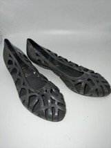 Jelly Shoes Gray 80&#39;s Womens Sz 5 - £19.18 GBP