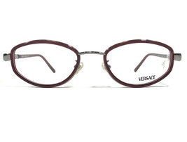Versace MOD.M77 COL.A37 Eyeglasses Frames Purple Silver Round Full Rim 51-19-125 - £102.34 GBP