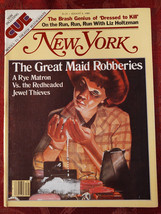 NEW YORK magazine August 4 1980 NYC Maid Theifs Brian De Palma Liz Holtzman - £12.42 GBP