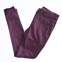 American Eagle Soft Maroon Super Stretch Mid Rise Extreme Legging Pants Size 2 - £22.33 GBP