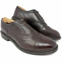 Allen Edmonds Men’s Strandmok Cap Toe Oxford Sz 10 3E Brown Leather Dain... - $118.75
