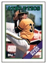 1988 Topps Jose Rijo    Oakland Athletics #316 Baseball card   BMB1B - £1.05 GBP