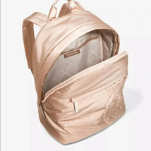 R NWB Michael Kors Rae Medium Quilted Nylon Gold Backpack 35F1G5RB6M Dus... - £101.98 GBP