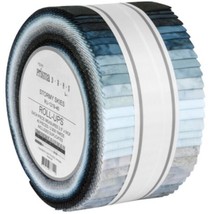 Jelly Roll Artisan Batiks Prisma Dyes Stormy Skies Grays Roll-Up Precuts M493.32 - $39.97