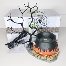 Scentsy Hocus Pocus Wax Warmer Halloween Spider Web Orange Black Retired NO DISH - £47.78 GBP