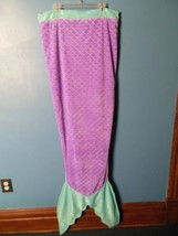 Girls Unbranded Mermaid Tail Blanket Purple&amp;Mint Green - £11.98 GBP