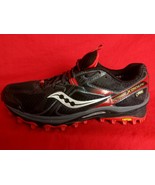 Saucony Men 8 Xodus Black Red Gore-Tex Hiking Trail Running Shoes 4MM Of... - £61.79 GBP