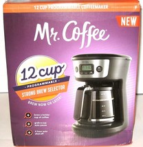 Mr. Coffee 202189 Strong Brew 12 Cup Programmable Coffee Maker Black - £30.03 GBP
