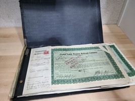 Grand Trunk Common Stock Share Certificate Book Lot 1930s 40s 50s 60s 70... - £126.06 GBP