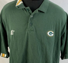 Vintage Green Bay Packers Shirt NFL Team Logo Logo Athletic Polo Mens XL - £14.08 GBP
