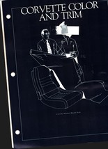 1979  CHEVROLET CORVETTE STINGRAY DEALERSHIP EXTERIOR/interior  charts - $19.59