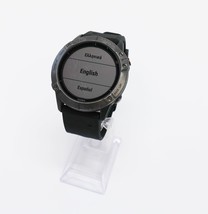 Garmin Fenix 6X Pro Solar Titanium Multisport GPS Smartwatch - Black/Gray image 2