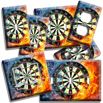 Dart Board Colorful Light Switch Outlet Wall Plate Game Room Man Cave Home Decor - £13.66 GBP+