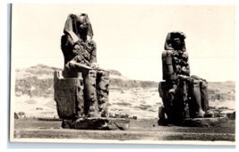 The Famous Colossus of Memnon Representing King Amenhotep Thebes Egypt Postcard - £5.30 GBP