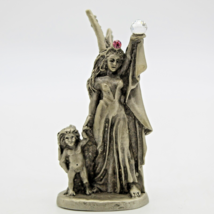 Hudson Fine Pewter Fairy Mother &amp; Child Figurine 1988 USA #4848 Fantasy Vintage  - £11.07 GBP