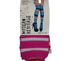 Modern Heritage Nylon Socks 9 to 11 Over the Knee Sheer Pink Striped Sto... - $10.36