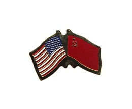 United States USSR Russia Friendship Flag Lapel Pin - £3.89 GBP