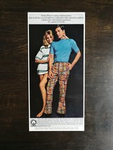 Vintage 1969 Cotton Psychedelic Pants Robert Bruce Original Ad 324 - $6.92