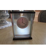 Danbury Quartz Battery Operated Mantel Shelf Desk Wood Glass 8.75&quot;H test... - €14,39 EUR