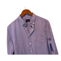 UNTUCKit Button-Down Shirt Long Sleeve Red Blue Checks Size Med - $425.47 MXN