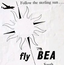 1952 British European Airways BEA Aviation Advertisement Sphere UK Impor... - €17,16 EUR