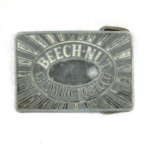 Vintage Beechnut Chewing Tobacco Belt Buckle Metal LDL Tobacciana Advert... - £7.81 GBP