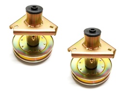 Set of 2 Spindles w/ 5.5 OD pulleys for John Deere AM124511, AM118532, AM122867 - £62.20 GBP