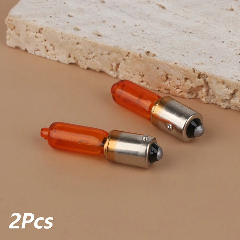 2Pcs Universal 12V 21W Amber Light Bulbs for Auto Car Motorcycle Scooter Indic - £10.46 GBP