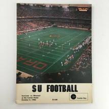 1986 Football Statistics Syracuse University vs Missouri at the Carrier ... - $23.72