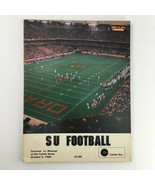 1986 Football Statistics Syracuse University vs Missouri at the Carrier ... - £18.65 GBP