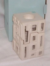 PartyLite Contempo Reed Diffuser and Tealight Holder (P90744) Off White E - $12.82