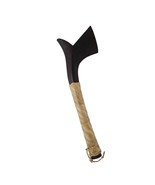 Fijian Cali War Club Hand Carved Wood Fiji Weapon Sali Battle Axe 12&quot; - $54.99