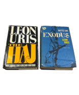 Leon Uris Lot of 2 Exodus and The Haj 1st Edition Hardcover Books Novel ... - $19.99