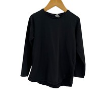 Zara Black Long Sleeve Crew Neck Tee Size 5 - £6.52 GBP