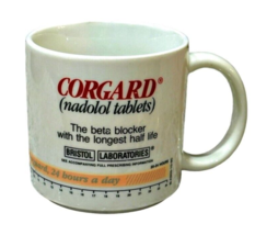 Corgard Pharmaceutical Drug Coffee Mug Tea Cup REP Promotional Advertisi... - £10.57 GBP