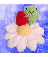 Crochet plusie Prince Frog, Height 3.54 inch/9cm, Special Valentine Prin... - £15.77 GBP+