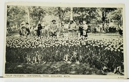 Michigan Tulip Festival Cenntenial Park1930s to Pittsburgh Postcard I13 - £5.44 GBP